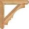 Ekena Millwork Balboa Craftsman Rough Sawn Bracket w/ Offset Brace, Western Red Cedar, 6"W x 28"D x 28"H BKT0604X28X28BOA04RWR - alternate 3